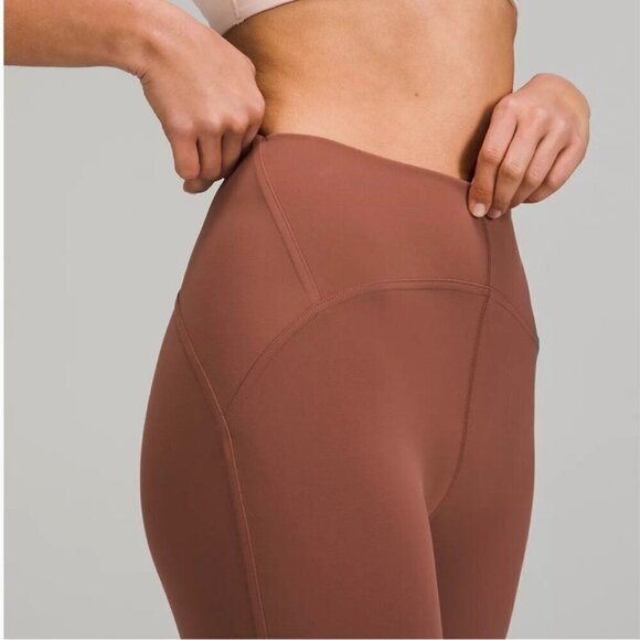 Lululemon 25" InStill High Rise Athletic Leggings Tight Ancient Copper Size 10 - Picture 2 of 9